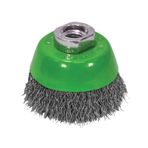 Faithfull Wire Cup Brush 75 x M14 x 2 Stainless Steel 0.30mm