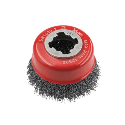 Faithfull X-LOCK Wire Cup Brush 75mm M14x2, 0.30mm Steel Wire