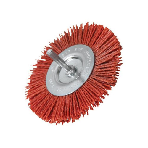 Faithfull Nylon Wheels Flat 100 x 6mm Shank