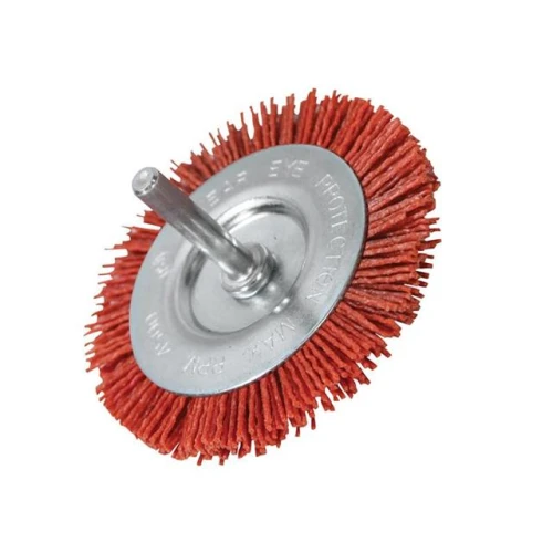 Faithfull Nylon Wheels Flat 75 x 6mm Shank