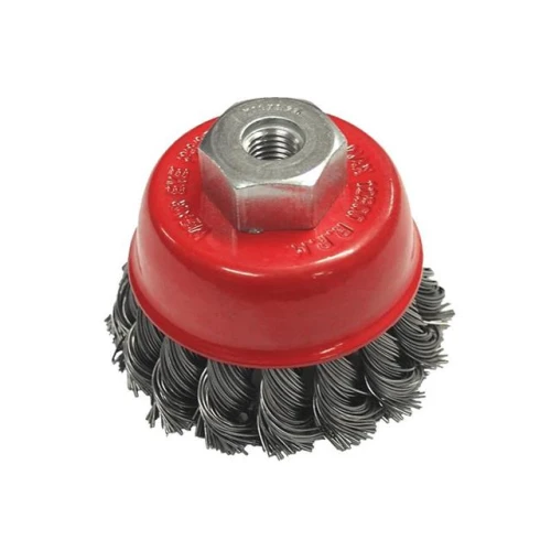 Faithfull Wire Cup Brush Twist Knot 65mm x M14 x 2 0.50mm