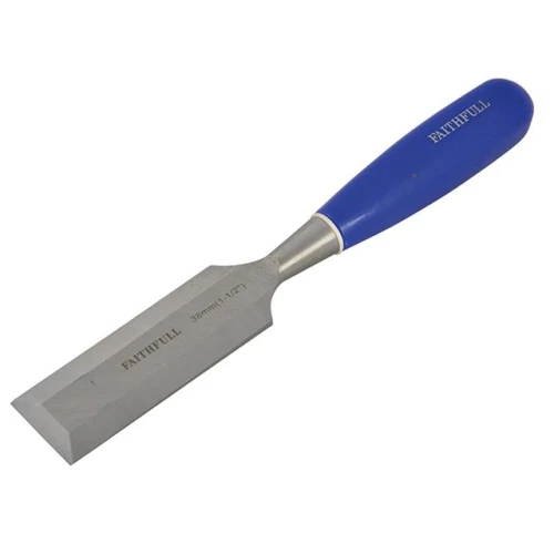 Faithfull Bevel Edge Chisel Blue Grip 38mm (1.1/2 in)