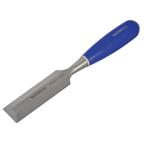 Faithfull Bevel Edge Chisel Blue Grip 32mm (1.1/4 in)