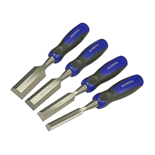 Faithfull Bevel Edge Butt Chisel Set of 4 12,18,25 & 32mm