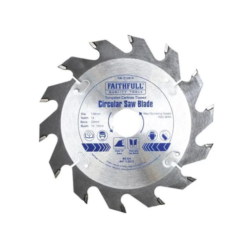 Faithfull Circular Saw Blade TCT 128 x 20 x 14t POS