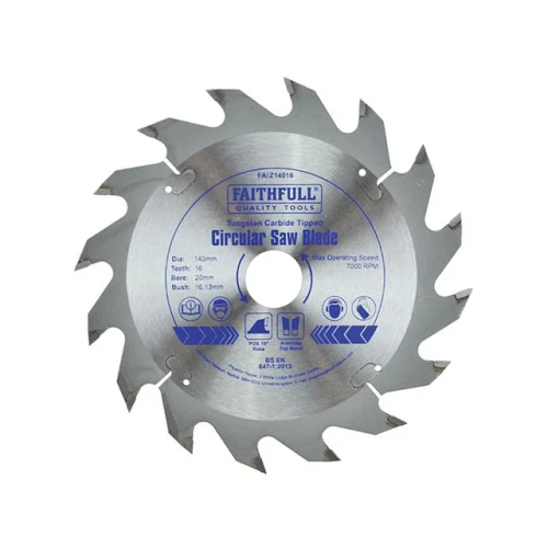 Faithfull Circular Saw Blade TCT 140 x 20 x 16t POS