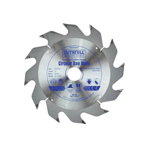 Faithfull Circular Saw Blade TCT 150 x 20 x 12t POS