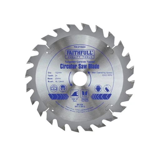 Faithfull Circular Saw Blade TCT 152 x 20 x 24t POS