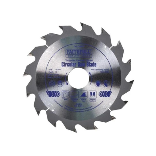 Faithfull Circular Saw Blade TCT 160 x 30 x 16t POS