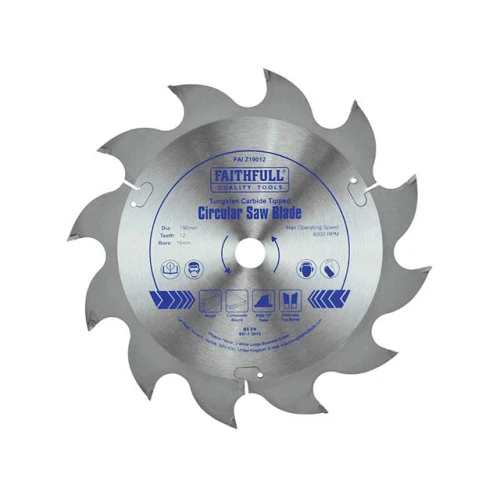 Faithfull Circular Saw Blade TCT 190 x 16 x 12t POS