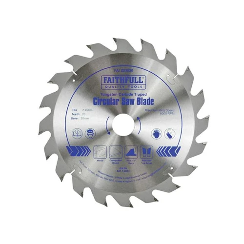 Faithfull Circular Saw Blade TCT 230 x 30 x 20t POS