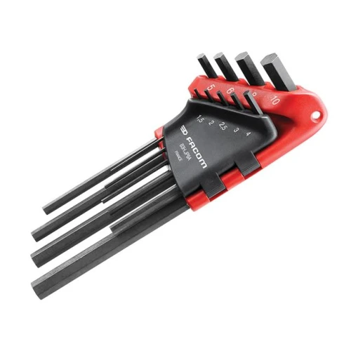Facom 83H.JP9a Hexagon Key Long Arm Set of 9 Metric