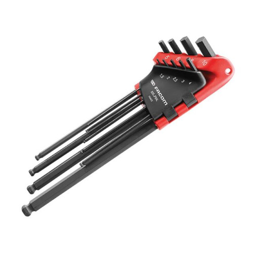 Facom 83S.JP9AL Hex Key Wallet Set of 9