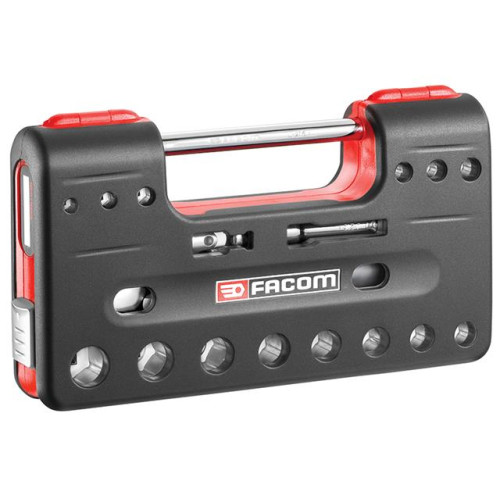 Facom Square Drive 6pt Detection Box Socket Set