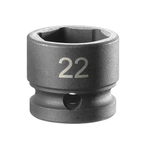 Facom 6-Point Stubby Impact Socket 1/2in Drive 22mm