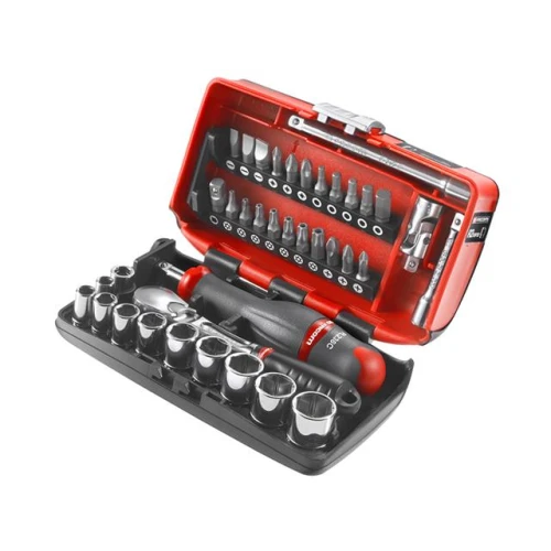 Facom RL.Nano1PB Nano Socket Set Metric 1/4in Drive