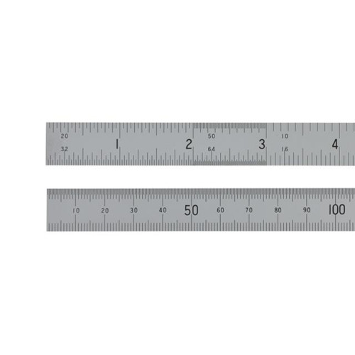 Fisher Satin Chrome Rule 150mm / 6in