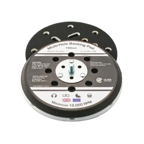 Flexipads Dual Action Sander Pad 150mm VELCRO&Acirc;&reg; Brand Multi 5/16 UNF +M8