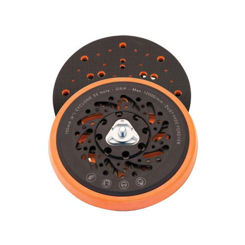 Flexipads Cyclone⢠Backing Pad Medium 53 Hole 150mm