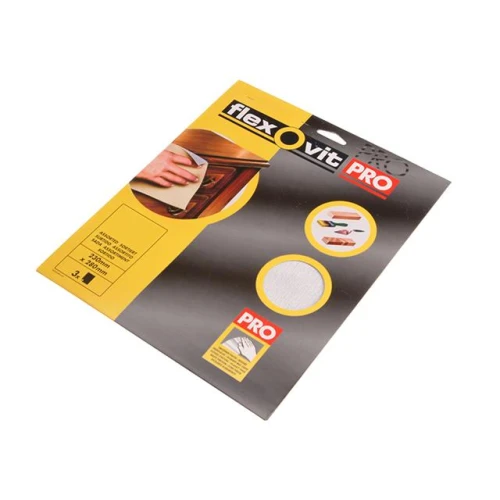 Flexovit Silicon Carbide Finishing Sheets 230 x 280mm Medium 180g (3)