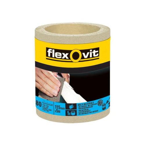 Flexovit General Purpose Sanding Roll 115mm x 5m Fine 180g