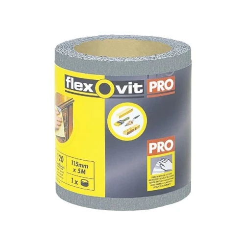 Flexovit High Performance Finishing Sanding Roll 115mm x 5m 180g