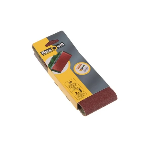Flexovit Cloth Sanding Belts 75mm x 457mm 50g Coarse (2)