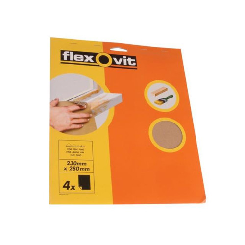 Flexovit Glasspaper Sanding Sheets 230 x 280mm Assorted (25)