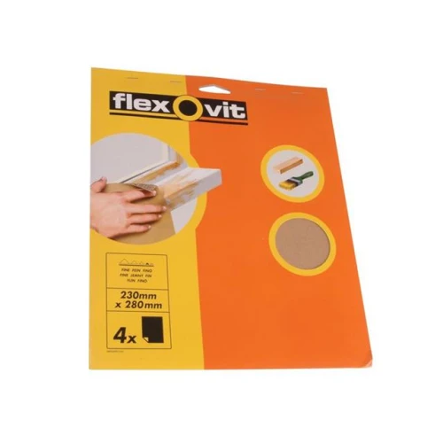 Flexovit Glasspaper Sanding Sheets 230 x 280mm Assorted (25)
