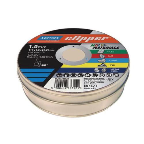 Flexovit ClipperÂ® Multi-Materials Cutting Discs 115 x 22.23mm (Pack 10)
