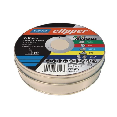 Flexovit Clipper&Acirc;&reg; Multi-Materials Cutting Discs 115 x 22.23mm (Pack 10)