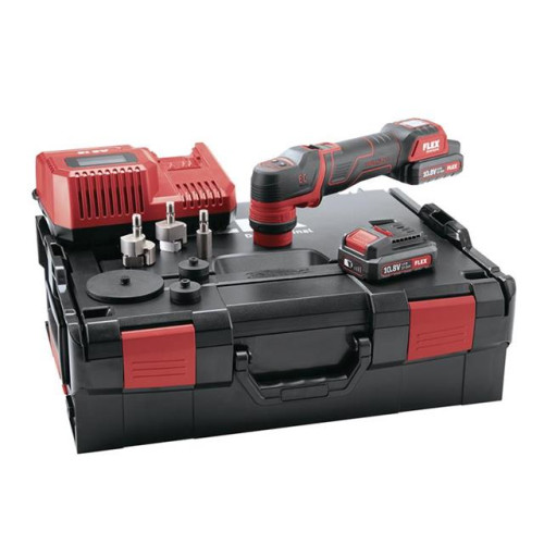 Flex PXE 80 10.8-EC/2.5 Spot Polisher & Accessories 10.8V 2 x 2.5Ah Li-ion