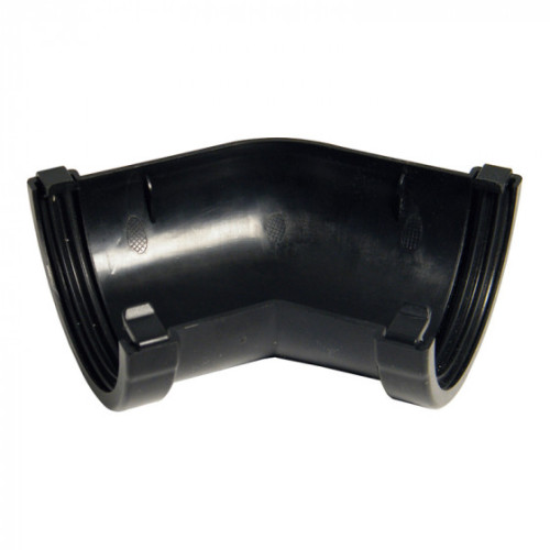 Floplast Miniflow 75mm 135 Deg Gutter Bend Black