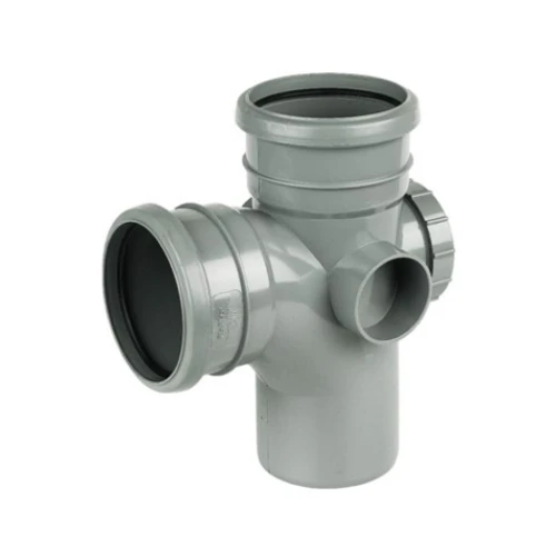 Floplast 92 1/2&Acirc;&ordm; Double Socket Access Branch Grey