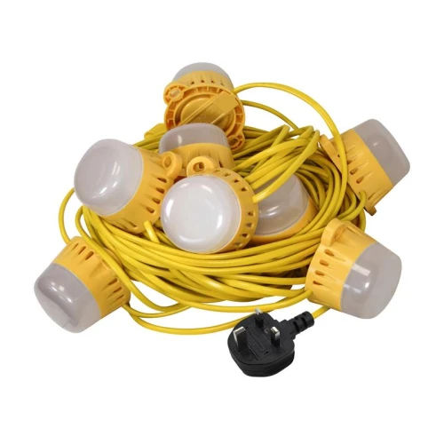 Faithfull Festoon Lights 10 LED Bulbs 240V 22m