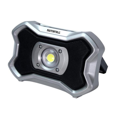 Faithfull Rechargeable Work Light with Speaker 20W