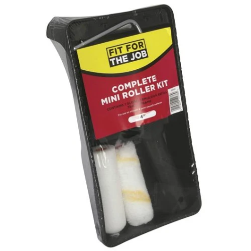 MINI ROLLER KIT WITH 2 EMULSION REFILLS 100mm - 4"