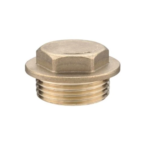 1" Brass Plug Pack of 2