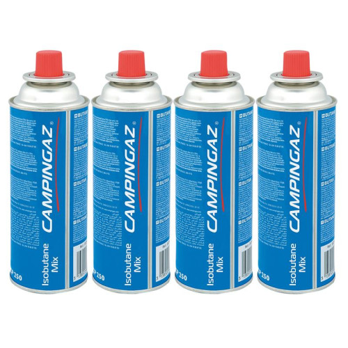 Campingaz CP250 Isobutane Gas Cartridge 220g Pack of 4