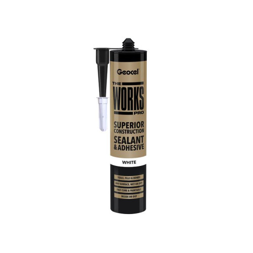 Geocel THE WORKS PRO Sealant & Adhesive White 290ml