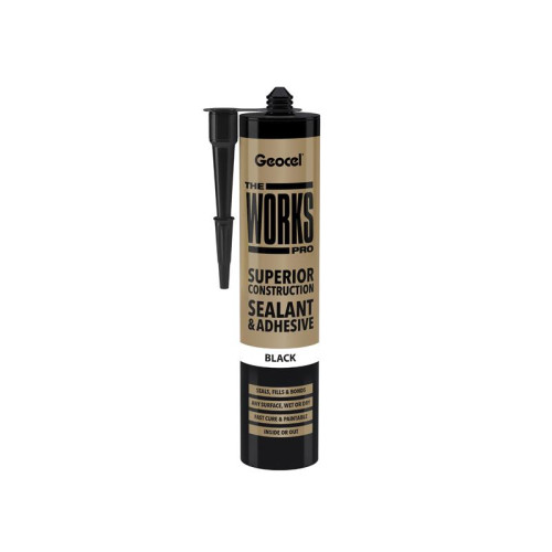 Geocel THE WORKS PRO Sealant & Adhesive Black 290ml