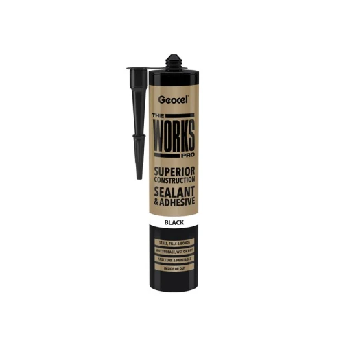 Geocel THE WORKS PRO Sealant & Adhesive Black 290ml