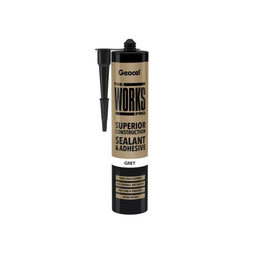 Geocel THE WORKS PRO Sealant & Adhesive Grey 290ml