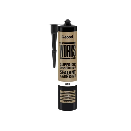 Geocel THE WORKS PRO Sealant & Adhesive Oak 290ml