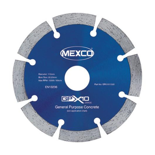 Mexco Diamond Blade Concrete 115 mm