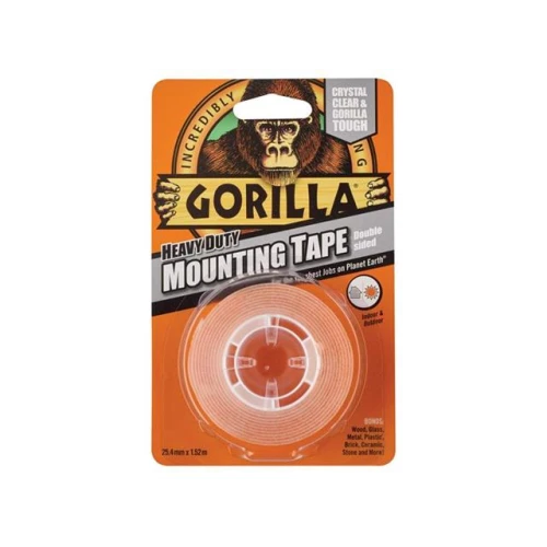 Gorilla Heavy-Duty Double Sided Mounting Tape 25.4mm x 1.52m