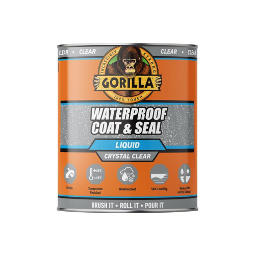 Gorilla Glue GorillaÂ® Waterproof Coat & Seal Clear 473ml