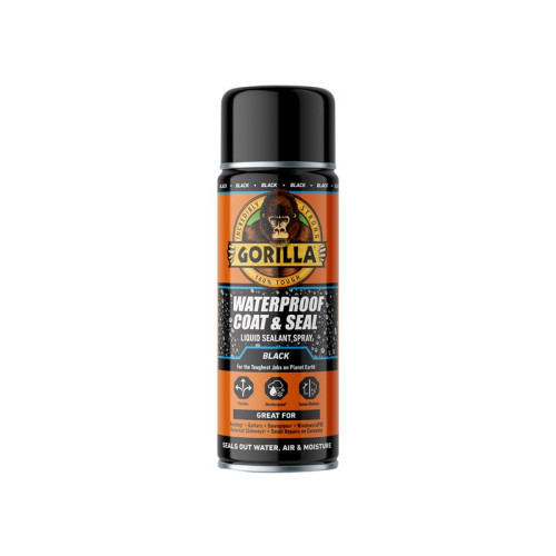 Gorilla Glue Waterproof Coat & Seal Spray Black 450ml