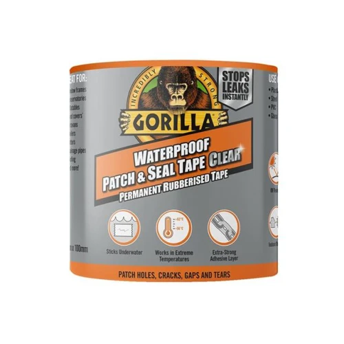 Gorilla&Acirc;&reg; Waterproof Patch & Seal Tape 100mm x 2.4m Clear