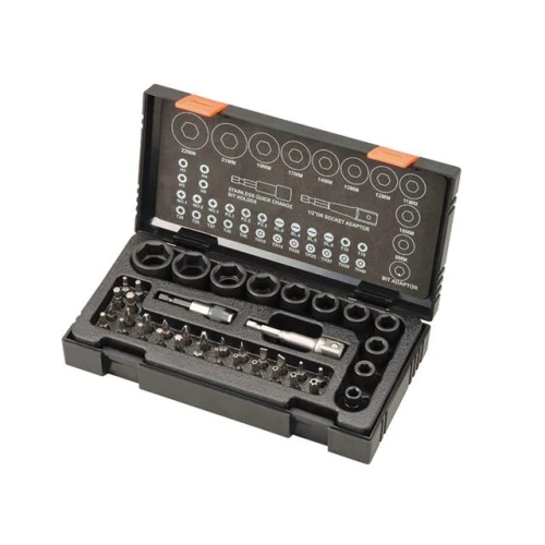 Hikoki Impact Socket & Bit Set of 41 Metric 1/2in Drive
